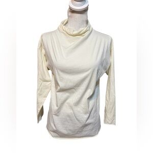 V::room Cotton Turtleneck Long Sleeve Top, Size 2 Made In Japan